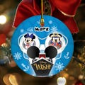 Personalized Mickey & Friends Disney Christmas Cruise Ornament, Family Cruise Trip 2024 Christmas Ornament, Christmas Tree Home Decor NFWR01