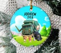 Personalized Trash Truck Ornament, Trash Truck Movie Christmas Tree Decor, Christmas Ornaments, Cartoon Characters Ornaments NFT517