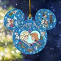 Custom Anna Elsa Frozen Christmas Ornament, Frozen Ornament, Elsa Ornament, Anna Ornament, Princess Ornament, Princess Frozen Gift CZL101
