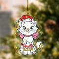 Disney Aristocats Santa Marie Cat Christmas Lights Ornament, Meowy Christmas Ornament, Disneyland Christmas Matching Ornament CZL104