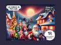 Christmas treasure hunt in French for 7-9 year olds in the garden or at home – Snack and holiday entertainment game – Santa’s gifts