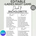 Bachelorette Drinking Game Template | Bachelorette Party Drink If Game | Editable Hen Party Drinking Game | Bachelorette Party Drinking Game