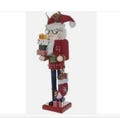 Wood Nutcracker with Christmas Sweater Mantel Decoration Holiday Gift