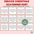 Christmas Scavenger Hunt for Kids, Christmas Activities for Teens, Printable Christmas Party Games for Family, Fun Christmas Treasure Hunt