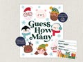 Christmas Guess How Many Game, Printable Classroom Party Activity, Kindergarten, Candy Jar, Class, 1st Grade, 2nd, 3rd, 4th, 5th, School