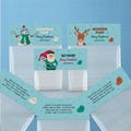 Christmas Poop Treat Bag Toppers. Snowman, Elf and Reindeer Candy Bags.