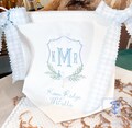 Custom Stork Baby Hospital Banner | Embroidered Birth Announcement | Hospital Door Sign | Welcome Banner | Baby Shower | Bassinet Crib Decor