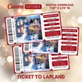 Lapland Christmas Ticket, Santa Tickets, Holiday Tickets, Airline Ticket, Elf Boarding Pass, Elf Tickets, Santa Tickets, Lapland Ticket