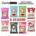 Christmas Chip Bag Wrapper, Christmas ChipBag, Christmas printable bag, Christmas Favor for Kids, Christmas Gift Bags Paper, Canva Template