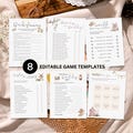 Minimalist Baby Shower Game Bundle Minimal Baby Shower Games Fun Baby Shower Games Boho Baby Shower Game Kit Boy Baby Shower Games Printable