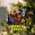 Personalized Five Nights at Freddys Ornament, Fnafs Christmas Ornament, Freddy Gift, Kids Ornament CZL421