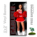 Custom-Printed Vinyl Cheer Banner, Weatherproof High School Senior Night Sports Poster, Personalized Team Photo Banners, From The Shadows