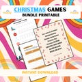 Christmas Games Bundle, Fun Christmas Party Ideas, Merry Games, Holiday party games activities, Christmas Activity , Christmas Party games