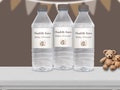 Hedgehog Baby Shower Water Bottle Wrap, Editable Hoglet Favor Labels, Woodland Baby Shower Printable, Instant Download, Printable label