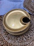 Vintage Lillian Vernon Gold Party Plates with Wine Glass Holder (set of 8)