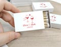 Custom Wedding Matches/Match Box Table Gift/Match Boxes Favors Label Stickers/Wedding Match Favors/Candle Matches/Bridal Favors
