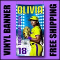 Custom Printed Vinyl Banner, Weatherproof High Quality Personalized Team Photo Banners, Sports Legends