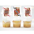 Playing Cards Cupcake Topper Custom Photo Aces Kings Queens Toppers Grandma birthday Cupcake Topper Face Personalized Cupcake Topper