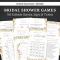 Wildflower Bridal Shower Games Boho Wedding Shower Games Floral Couple Shower Flower Activity Bundle Decorations Decor EDITABLE Instant