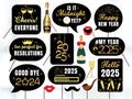 New Years Photo Booth Props Printable, New Years Party Props, New Years Photo Props,  New Year's Eve Party Props, 2025 New Years Decors