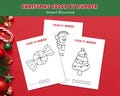 Christmas Color by Number Printable, Christmas Coloring, Winter Coloring