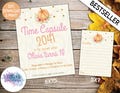 Pumpkin Fall Theme Party, Time Capsule Sign, 1st Girls Birthday, Pumpkin Fall Themed Party, Digital Download, Editable Printable Template