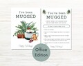 You've Been Mugged Office Printable, I've Been Mugged Coworker Game, You've Been Mugged for Co Worker, for Staff, Mugged Sign, Giving Game