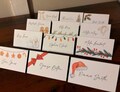 Christmas Name Cards | Name Tags | Place Cards | Santa | Snowmen | Ribbon | Holly | Gingerbread Men | Christmas Table | Xmas Guest Name Tags