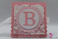 Horizontal Dark and Light Pink Beau Banner Decoration 30 in Long- Valentine's Day Decoration Creative Wall Decor Gift Idea