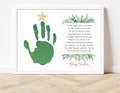 Christmas Handprint Craft, Christmas Craft for Kids, Printable Christmas Craft, Christmas Gift From Kids, Preschool Christmas Craft