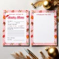 Printable Letter to Santa | Christmas Holiday Activity for Kids | Two Pages Included | Drawing for Santa | Christmas Wish List Download
