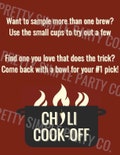 Chili Cook-Off Party Signs and Labels