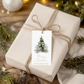 Christmas Gift Tag, Personalized Christmas Tree Gift Label, Merry Christmas Gift Tag, Printable Christmas Favor Tag Editable Template, CF2