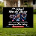 Donald Trump Inauguration Day 2025 Yard Sign, 47th US President Inauguration, Trump Vance 2024 2025 Inauguration 2025 Sign SK3X08