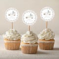 Winter Baby Shower Cupcake Toppers Template | Editable Winter Baby Shower Printable Cupcake Decor S363