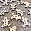 Mini Gingerbread Man Table Scatter - Set of 50 - Table Decoration House Warming DYI Confetti Stocking Stuffer for Christmas