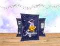 Space Theme Chip Bag Wrapper, Cosmic Snack Bag Label , Galaxy Party Favor Template, Digital File Only 0011, Perfect for Parties