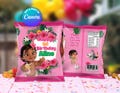 Moana chips bag Template, EDIT Yourself in CANVA. Party Kit. Instant Download
