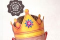 Printable Virtues Crown / Noble Watercolor 9-Pointed Star Gem for Children’s Class PDF, Ayyám-i-Há Craft, Holy Days Birthday Party Favor Hat