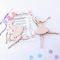 Ballerina DIY Activity Kit | Dancer Birthday Party |  Make Your Own Ballerina Activity Kit | Birthday Goodie Bags