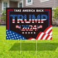 Trump 2024 Yard Sign, Trump Take America Back Signs, Make America Great Again Lawn Signs, Trump Won Again Signs, 2024 Election Gifts