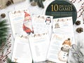 Printable Christmas Games Bundle ,10 Fun Holiday Games, Christmas Games Printable, Office Christmas, Family Christmas Game
