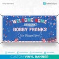 Welcome home military banner, Custom Military Banner, Deployment homecoming sign, Military sign, Soldier Homecoming Military banner