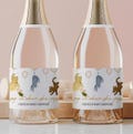 Mini Champagne Bottle Labels, Pop It When She Pops | Classic Winnie-the-Pooh, Vintage Pooh Bear | Printable Baby Shower Party Favors PO1
