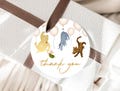 Baby Shower Favor Tags, Round Gift Tags, Stickers | Classic Winnie-the-Pooh, Vintage Pooh Bear | Printable Baby Shower Party Decor Ideas PO1