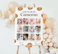 Milk and Cookies Birthday Milestone Sign EDITABLE, Milk and Cookies First Birthday Photo Collage Sign, Cookie Birthday Milestone Board MC42