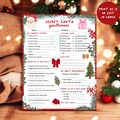 Festive Christmas Secret Santa Questionnaire Printable, Christmas Gift Exchange Favorites Survey PDF, Editable Digital Download, Fun Office