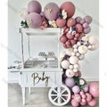 84pcs Balloons Garland Kit - Pink, Purple & Sand Balloons for Baby Shower, Gender Reveal, Birthday Party Decor, Wedding and Bridal Shower