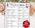 Christmas Trivia Game, Printable Christmas Party Games, Holiday Office Party Game, Christmas Classroom Game, Christmas Trivia Quiz Activity