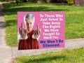 Women's Rights | Double Sided | Vote Yard Sign | Pro-Choice | Safe Abortion Access | Election | 24"x 18"